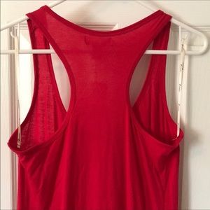 Red racer back maxi dress